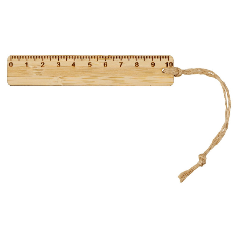 Закладка с линейкой из бамбука «Bookmark», натуральный