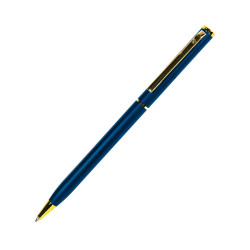 SLIM, ручка шариковая, золотистый клип