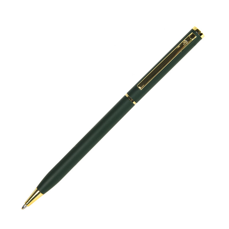 SLIM, ручка шариковая, золотистый клип
