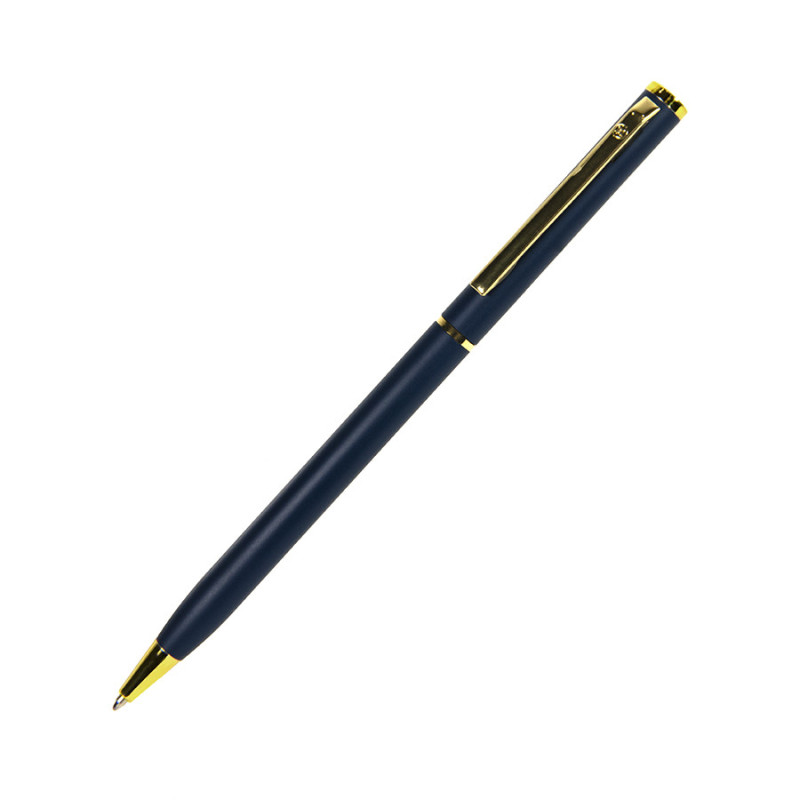 SLIM, ручка шариковая, золотистый клип