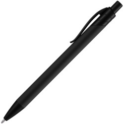 Ручка шариковая Undertone Black Soft Touch, металлические ручки с нанесением, ручки софт-тач с гравировкой, ручки с логотипом