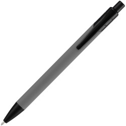Ручка шариковая Undertone Black Soft Touch, металлические ручки с нанесением, ручки софт-тач с гравировкой, ручки с логотипом