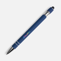 Ручка шариковая Pointer Soft Touch со стилусом, ручки софт-тач с логотипом, ручки с логотипом, ручки сувенирные с печатью