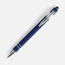 Ручка шариковая Pointer Soft Touch со стилусом, ручки софт-тач с логотипом, ручки с логотипом, ручки сувенирные с печатью