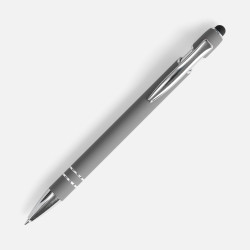 Ручка шариковая Pointer Soft Touch со стилусом, ручки софт-тач с логотипом, ручки с логотипом, ручки сувенирные с печатью