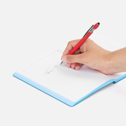 Ручка шариковая Pointer Soft Touch со стилусом, ручки софт-тач с логотипом, ручки с логотипом, ручки сувенирные с печатью
