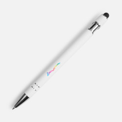 Ручка шариковая Pointer Soft Touch со стилусом, ручки софт-тач с логотипом, ручки с логотипом, ручки сувенирные с печатью