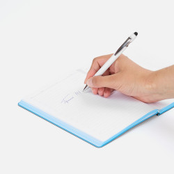 Ручка шариковая Pointer Soft Touch со стилусом, ручки софт-тач с логотипом, ручки с логотипом, ручки сувенирные с печатью