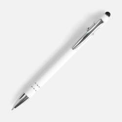 Ручка шариковая Pointer Soft Touch со стилусом, ручки софт-тач с логотипом, ручки с логотипом, ручки сувенирные с печатью