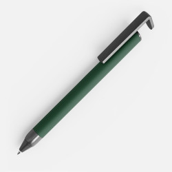 Ручка с подставкой для телефона Standic, ручки-подставки с логотипом, ручки с держателем телефона, ручки металл с логотипом