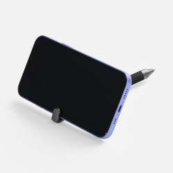 Ручка с подставкой для телефона Standic, ручки-подставки с логотипом, ручки с держателем телефона, ручки металл с логотипом