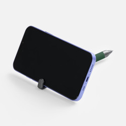 Ручка с подставкой для телефона Standic, ручки-подставки с логотипом, ручки с держателем телефона, ручки металл с логотипом