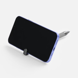 Ручка с подставкой для телефона Standic, ручки-подставки с логотипом, ручки с держателем телефона, ручки металл с логотипом