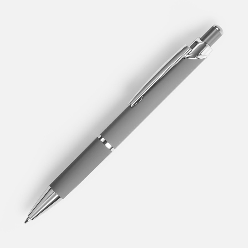 Ручка Chromos Soft Touch, ручки софт-тач, ручки с гравировкой, ручки с логотипом, промо ручки металл, ручки с нанесением