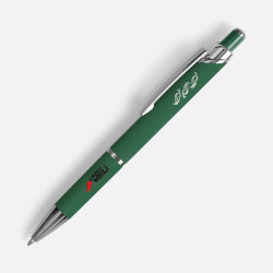 Ручка Chromos Soft Touch, ручки софт-тач, ручки с гравировкой, ручки с логотипом, промо ручки металл, ручки с нанесением