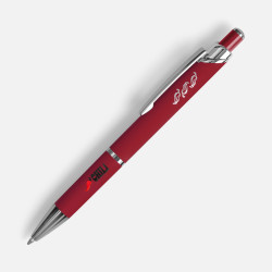 Ручка Chromos Soft Touch, ручки софт-тач, ручки с гравировкой, ручки с логотипом, промо ручки металл, ручки с нанесением