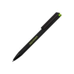 Ручка «Taper Metal», soft-touch с цветной зеркальной гравировкой